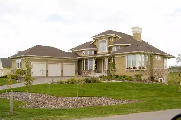 image of 2 story craftsman house plan 1885